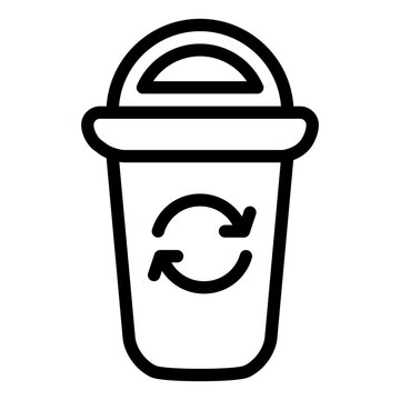 recommend clip art: recycle bin, trash, delete, garbage outline icon