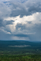 rain in the mountains