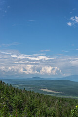view of the mountains