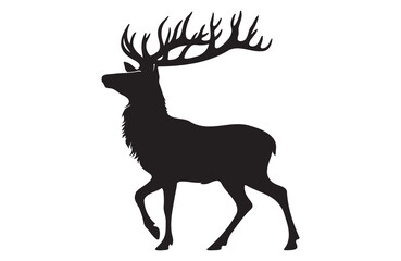 Obraz premium A vector of deer vector design on white background