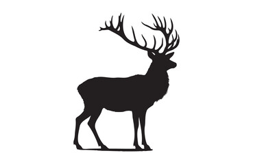 Fototapeta premium A vector of deer vector design on white background