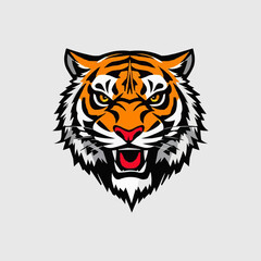 Esport vector logo tiger, tiger icon, tiger head, vector, sticker. Tigar head mascot logo design.