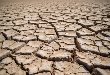 dry cracked soil