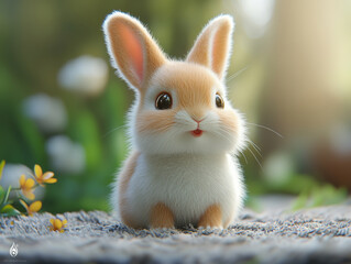 Fototapeta premium Cute Rabbit