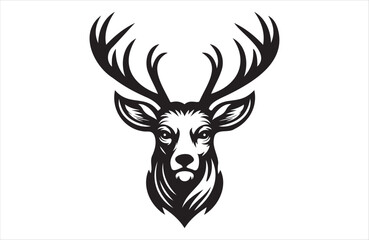 A vector of deer vector design on white background