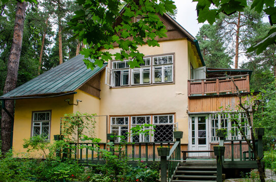 View of the Chukovsky Museum in Peredelkino Moscow Russia