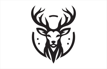 A vector of deer vector design on white background