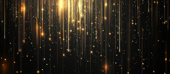 Golden Light Streaks Abstract Background