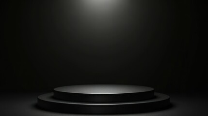 Black Minimalist Podium
