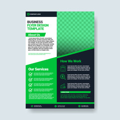 Green and Black Business Flyer Template
