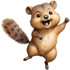Cute Quokka Cartoon Clipart, Perfect for Kids. 