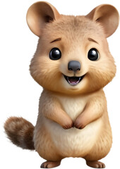 Cute Quokka Cartoon Clipart, Perfect for Kids. 