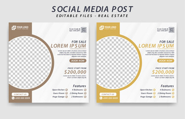 real estate agency social media post template