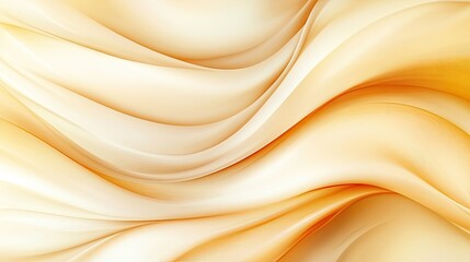 Soft, flowing fabric in warm orange and cream tones, perfect for a calming and elegant background.