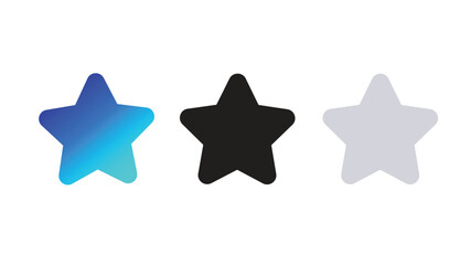 Colorful Logo with three stars