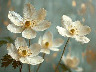 Obraz premium white flowers in the garden