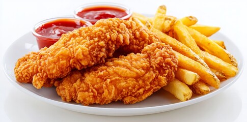 Chicken Tenders and French Fries.