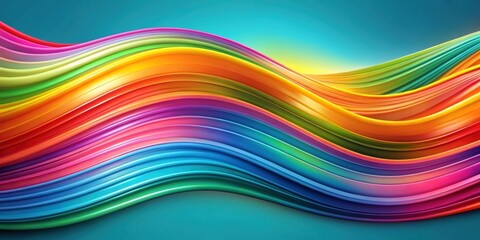 Abstract colorful wave background with vibrant flowing shapes and patterns , waves, abstract, colorful, background, vibrant