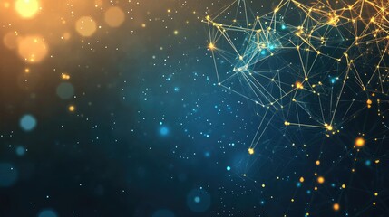 Technology Particle Abstract Background