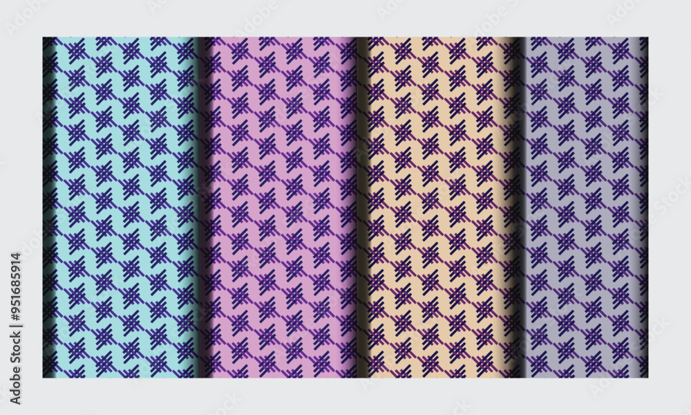 Fototapete abstract triangle pattern banner design template vector design