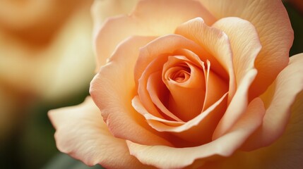 A close-up of a rose with a soft focus background, emphasizing its delicate beauty.