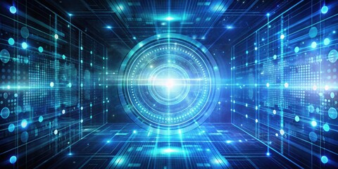 Abstract technology background with digital code and futuristic elements, technology, abstract, background, digital