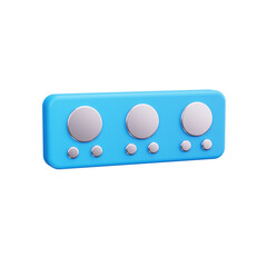 meters 3d render icons