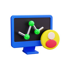 computer 3d render icons
