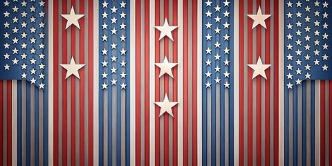 Minimalist and stylish stars and stripes backdrop perfect for Independence Day celebrations