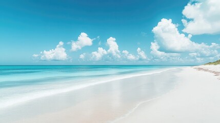 Obraz premium tropical beach panorama, seascape with a wide horizon