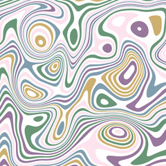 ABSTRACT ILLUSTRATION MARBLED TEXTURE LIQUIFY PSYCHEDELIC PASTEL SOFT COLORFUL DESIGN. OPTICAL ILLUSION BACKGROUND VECTOR DESIGN