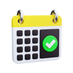 checkmark 3d render icons