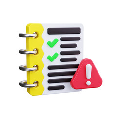 risk 3d render icons