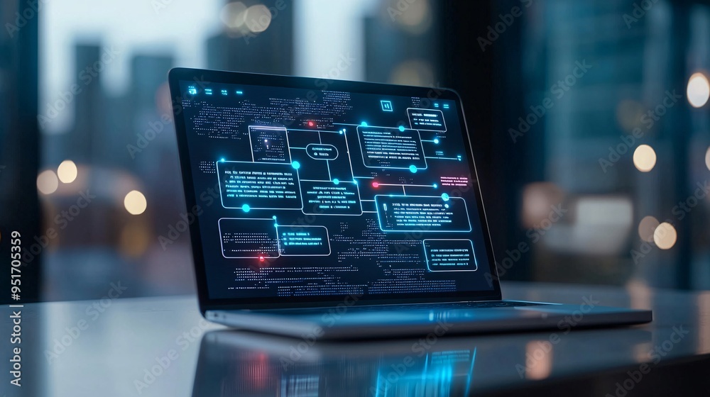 Poster ai-powered chatbot interacting with users on a website, conversational design interface, smart tech 