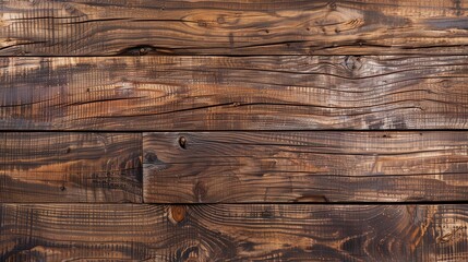 rustic wooden panoramic background with rough texture banner mockup