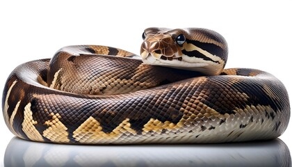 Obraz premium A Python on a white background