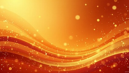 Elegant background featuring digital abstract patterns in shades of orange and gold enhancing the vibrant festive atmosphere of Ganesh Chaturthi