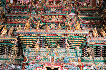 Gilded sculptures & painted statues art of the Ming and Qing Dynasties in Minor Western Heaven Mahavira Temple, Linfen, Shanxi Province, China - a famous ancient building in the game Black Myth Wukong