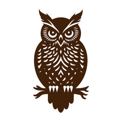 owl illustration vector flat design