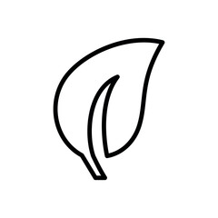 leaf sign symbol vector glyph color icon