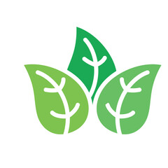 Fototapeta premium leaf sign symbol vector glyph color icon