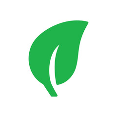 leaf sign symbol vector glyph color icon