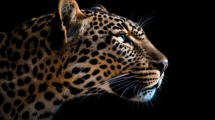 Fototapeta premium Leopard Portrait in Profile
