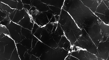Seamless black marble with bold white veins, [Abstract Background Marble], [Striking and modern]