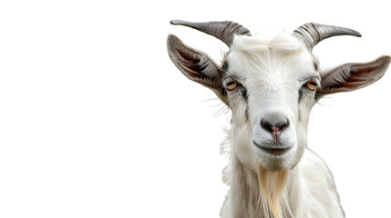 Fototapeta premium goat on a white background.