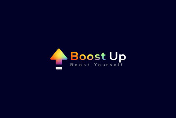 Boost Up - Gradient Logo Vector