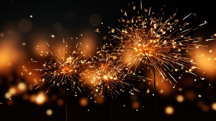 fireworks frame for new year party event