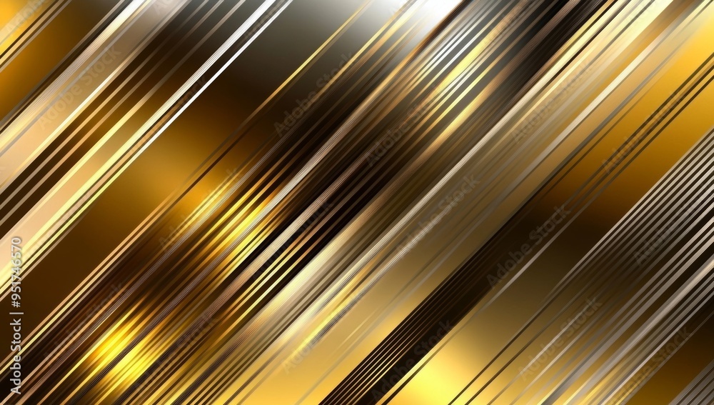 Wall mural background with gold metallic polished textue and shiny brushed texture