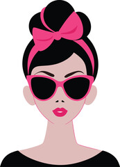 charming and stylish woman with beautifully styled hair in a romantic bun 