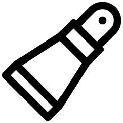 Eye contour cream. Editable stroke vector icon.